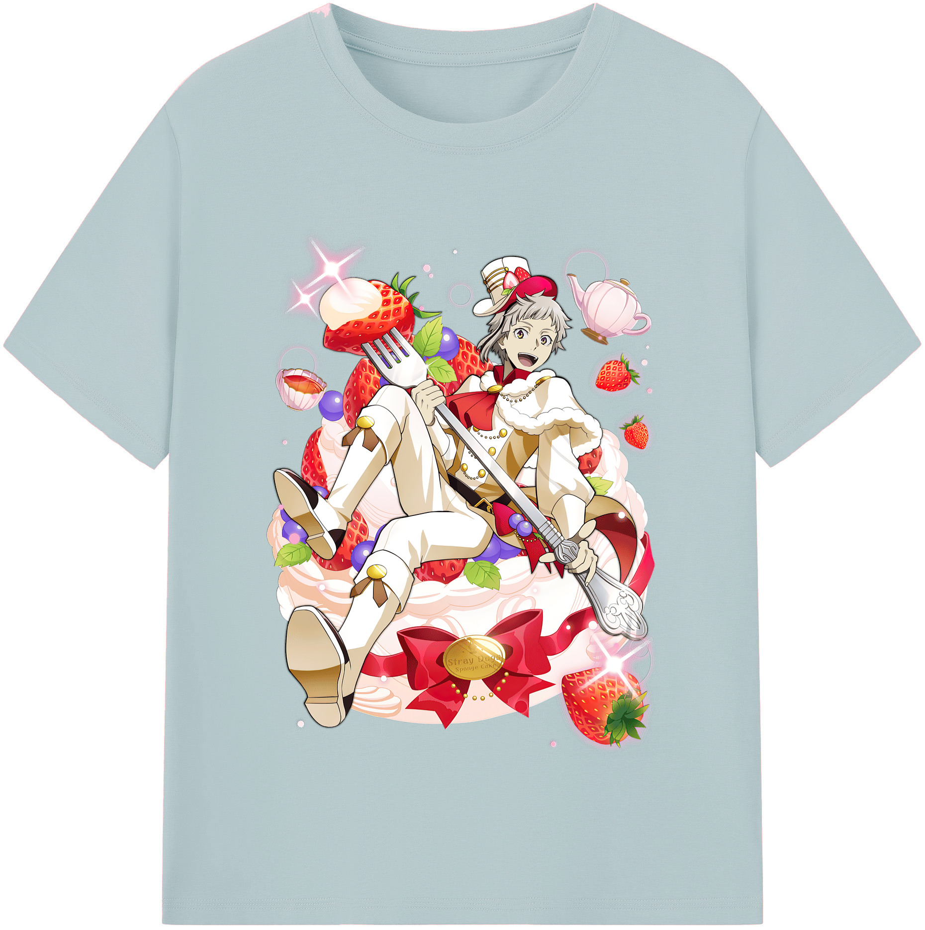 （画像用） 文豪ストレイドッグス Bungo Stray Dogs 綿100％半袖Tシャツ（フロントプリント）